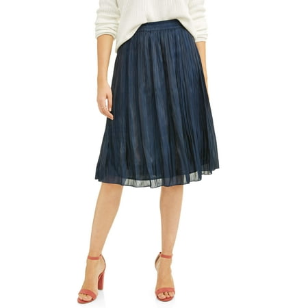 - DONNA SORRENTO Women's Pleated Midi Skirt