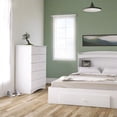 thumbnail image 3 of Nexera Vichy 5 Drawer Chest in White, 3 of 8
