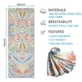thumbnail image 2 of Multicolor Paisley Pattern Hot Yoga Mat Towel Non Slip for Hot Yoga - Quick-Drying Yoga Mat Cover with 4 Corner Pockets with Travel Bag - Hot Yoga Towel Non Slip 74"x26", 2 of 6