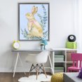 thumbnail image 2 of Stupell Industries Eucalyptus Bunny on Blue Gray Framed Floater Canvas Wall Art design by Paul Brent, 31 x 25, 2 of 9