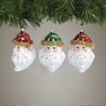 thumbnail image 4 of CJC Christmas Tree Ornaments Holiday Keepsake Gift Glass Christmas Decorations Xmas Gifts Pendant (Santa Claus 2 Pcs), 4 of 8