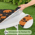 thumbnail image 5 of Trick or Treat Halloween Pattern Round Fitted Tablecloth with Elastic Edge,Dining Table Cover Waterproof,Outdoor Round Tablecloth for Camping,Dining,Indoor and Outdoor, 5 of 7
