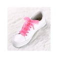 thumbnail image 6 of INSPIRE CHIC 2 Pairs Flat Snow Yarn Shoelaces 2.5cm/4cm Wide Transparent Shoe Laces for Sneakers Bright Pink 150cm/59", 6 of 6