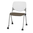 thumbnail image 3 of KFI KOOL Stack Chair - Java Vinyl Upholstered Seat, 3 of 5