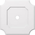 thumbnail image 2 of Ekena Millwork CMP28LE-03000 28 in. OD x 3 in. ID Square Locke Architectural Grade PVC Contemporary Ceiling Medallion, 2 of 3