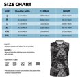 thumbnail image 6 of Balery Rose Flowers Men's Sleeveless Muscle Shirts Workout Tank Top, Moisture Wicking, Odor Protection-3X-Large, 6 of 8
