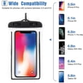 thumbnail image 2 of 2 Pack Waterproof Cell Phone Pouch, Universal Cell Phone Waterproof Underwater Case Dry Bag, 2 of 5