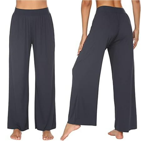 

Linen Pants for Women Clearance Womens Casual Solid Color Comfortable Pajamas Wide Leg Pants Long Yoga Pants Cargo Pants Women