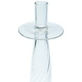 thumbnail image 3 of Northlight Transparent Swirled Glass Taper Candle Holder - 17.5", 3 of 6