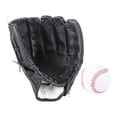 thumbnail image 2 of Guante de campo de béisbol y guante de sóftbol reforzado con bolas resistente al desgaste guante de mano izquierda duradero para entrenamiento de 105 pulgadas negro Sunnimix Guantes de receptor de béisbol, 2 of 8