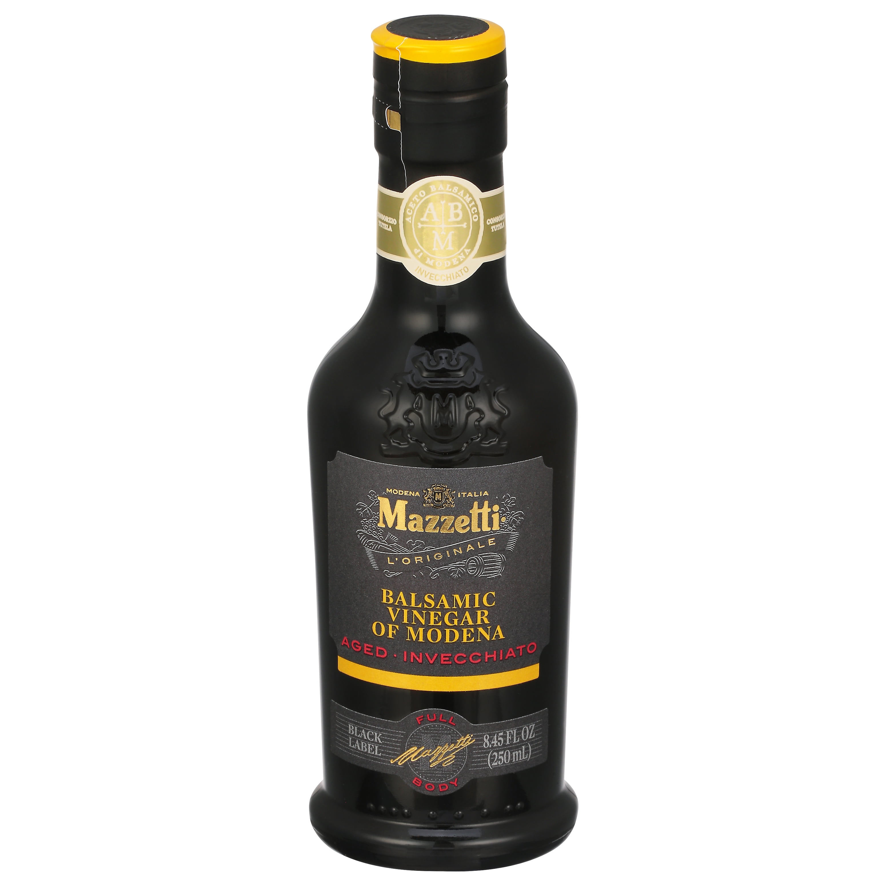 Mazzetti - Balsamic Vinegar 5Leaf Black, 8.45oz | Pack of 6