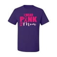 thumbnail image 2 of I Wear Pink for My Mom Survivor Awareness Men's Graphic T-Shirt, Purple, Medium, 2 of 3