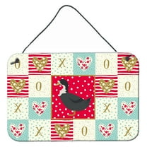 Carolines Treasures CK5289DS812 8 x 12 in. Blue Swedish Duck Love Wall or Door Hanging Prints