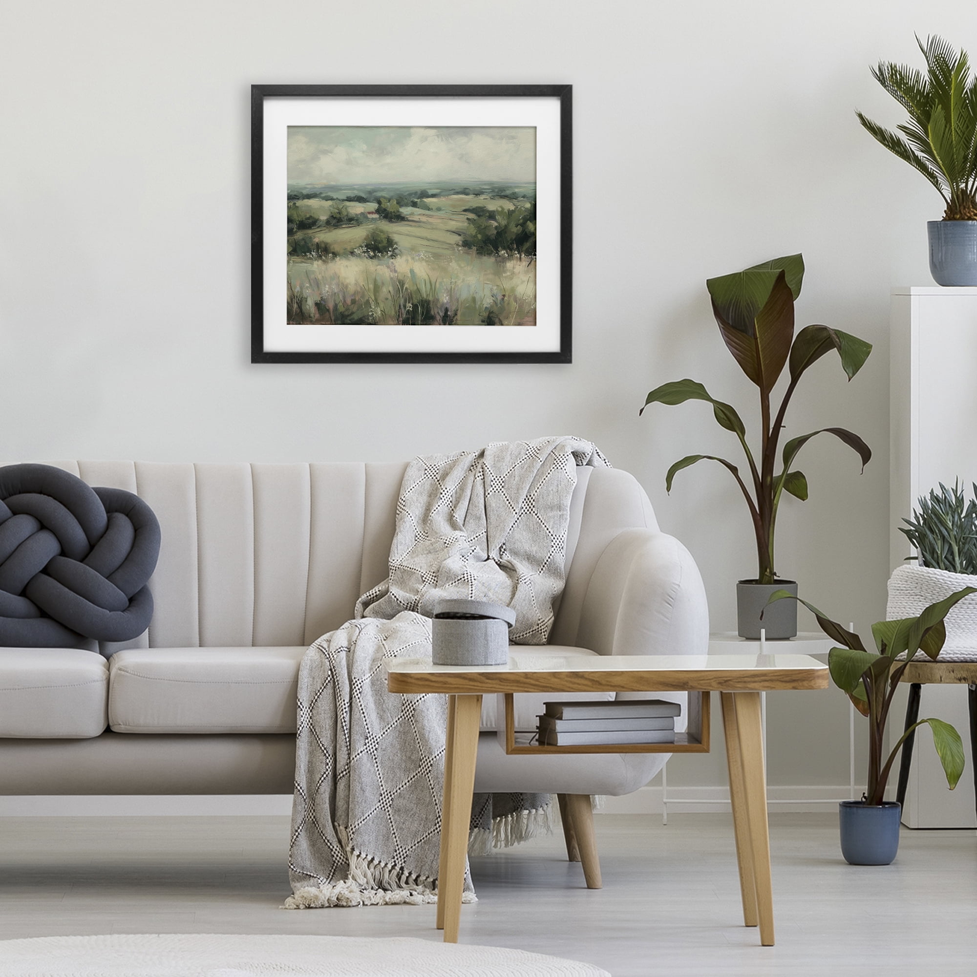 Stupell Industries Idyllic Green Pastures Black Framed Print Under Glass, design by Svetlana Aleynikova