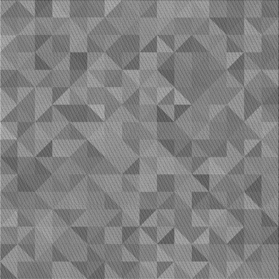 Ahgly Company Indoor Square Patterned Dim Gray Area Rugs, 6' Square