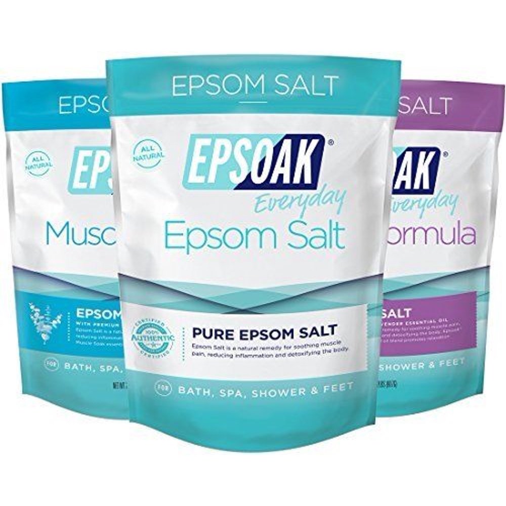 Ultimate Epsoak Epsom Salt Bath Soak Bundle (6lbs) 3 pack of Sleep