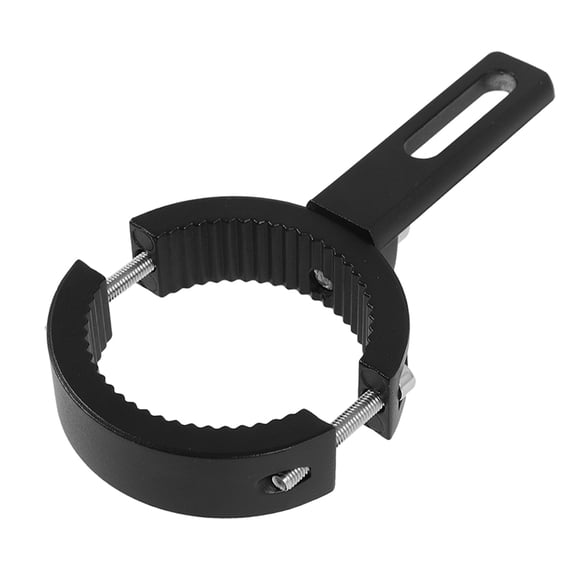 BESTYASH Motorcycle Headlight Holder Black Aluminum Alloy Mounting Bracket Adjustable Shock Absorbing Lamp Fixture