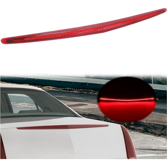 Kojem Rear LED Third Brake Light for 2006-2011 Cadillac DTS Tail Stop Lamp Bar 3rd Red Lens 2007 2008 2009 2010