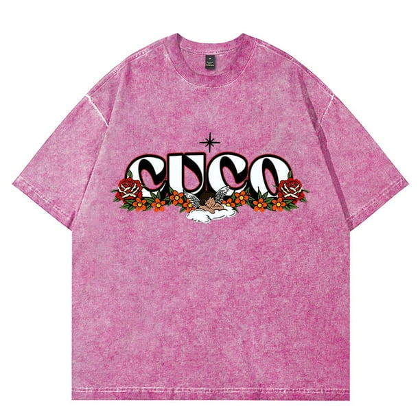Cuco Valentines Cupid Wash Camisetas Ridin Ropa de calle unisex Camiseta de manga corta de algodón,6,XXXL