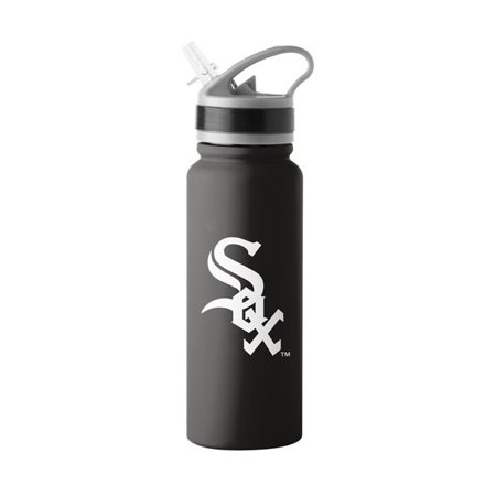 Logo Brands 507-S25UFTB-8 Chicago White Sox Logo 25 oz Stainless Steel Single Wall Flip Top Bottle