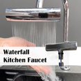 thumbnail image 3 of 2023 Waterfall Kitchen Faucet, NEW ThreadKitchen Faucet Anti-Splash W5P2, 3 of 9
