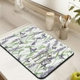 thumbnail image 3 of Washable Rubber Multicolored Flower Leaves Dish Drying Mats for Kitchen Counter Home Large Coffee Bar Pad Accessories and Decor for Utensils Stemware 18''x24'', 3 of 7