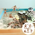thumbnail image 5 of KAKOWELY Primitive human toy model 5Pcs Primitive Men Hunting Scene Model Kit Realistic Simulation Scene Layout Primitive Men Primitive Men Model For Sand Table Layout, 5 of 5
