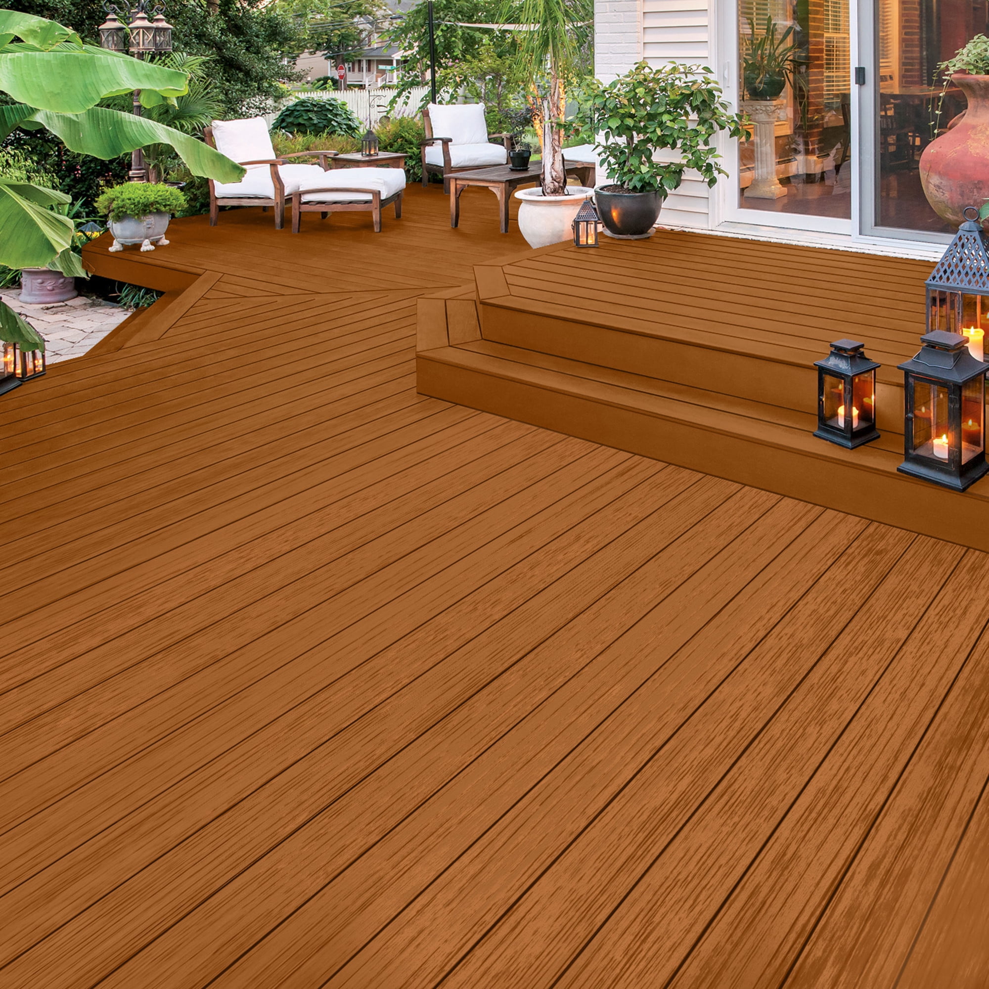 Olympic Maximum 1 Gallon ST-2023 Rustic Cedar Semi-Transparent Exterior Stain and Sealer in One Low VOC