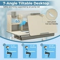 thumbnail image 6 of Infans Kids Study Desk Multifunctional Study Table w/ Tiltable Desktop Book Stand, 6 of 7