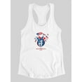 thumbnail image 3 of July 4Th U.S. Flag Racerback Tank Women -Image by Shutterstock, Female Large, 3 of 4