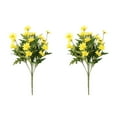 thumbnail image 1 of ZheElen 2pcs Artificial Silk Daisy Flowers Low Maintenance And For Home Faux Flowers yellow 1Set, 1 of 6