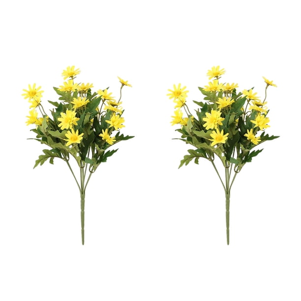 Ramo de flores artificiales Billuyoard 2 piezas amarillo