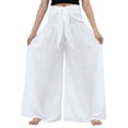 thumbnail image 1 of Txlixc Pantalones Mujer, Color Sólido/Patrones Impresos Cintura Alta Amarrar Pantalones Largos Sueltos para Primavera Otoño, S/M/L/XL/XXL Txlixc Estilo de ocio, 1 of 7