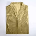 thumbnail image 3 of Womens Sparkly Top Long Sleeve Lapel Blazer Jacket Sequin Sparkle Dressy Blazer for Women Color Gold Size S, 3 of 5