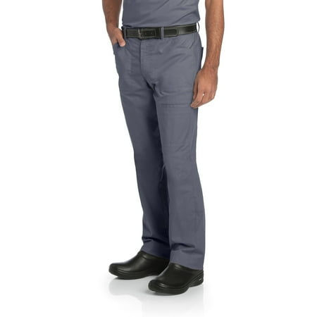 Landau Men's Rip Stop Stretch Modern Tailored Fit Breathable Fade Resistant 6 Pockets Zipper Cargo Scrub, Style 2026