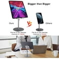 thumbnail image 2 of Support pour Tablette, Support en Aluminium de Grande Taille et Réglable en Hauteur, Support de Tablette de Bureau à Rotation 360° pour iPad, Onglet Samsung,, 2 of 5