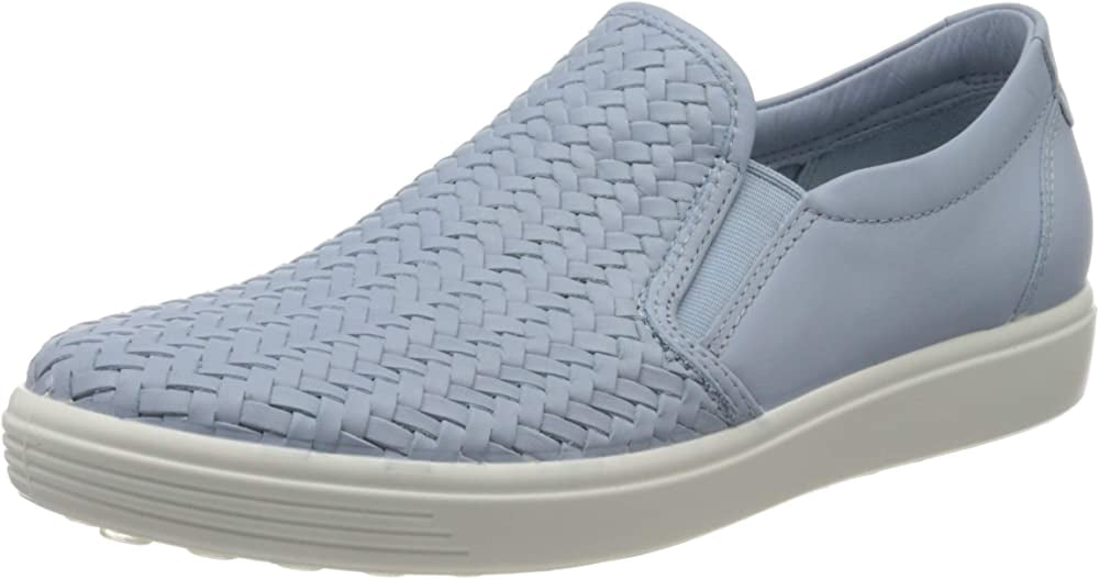 ECCO Electronic - ECCO womens Soft 7 Woven Slip on 2.0 Sneaker, Dusty Blue,  9-9.5 US - Walmart.com - Walmart.com