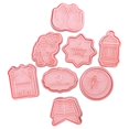 thumbnail image 1 of Juego de cortadores de galletas estilo 8 piezas Cortador de galletas para postres y galletas, 1 of 5