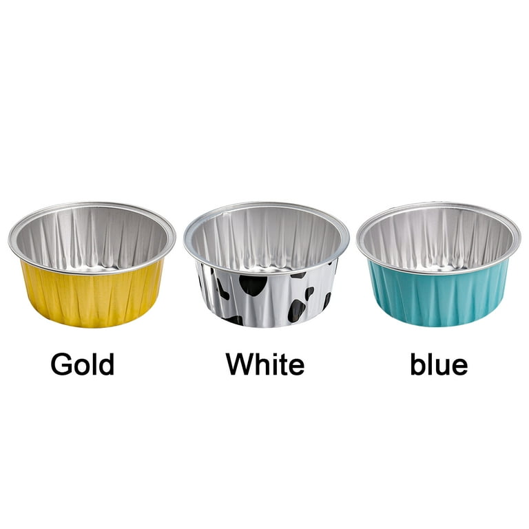 10pcs Aluminum Foil Baking Cups, Grease-proof Foil Bowl, Air Fryer