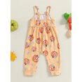 thumbnail image 5 of ZINTAOZT Toddler Girl Jumpsuit Baby Halloween Clothes Ghost/Pumpkin Print Sleeveless One Piece Strap Romper 6M-3T, 5 of 8