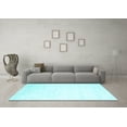 thumbnail image 3 of Ahgly Company Indoor Rectangle Solid Light Blue Modern Area Rugs, 5' x 8', 3 of 4