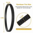 thumbnail image 4 of 2-Pack Rubber Bandsaw Tires Replacement for 650721-00 Belt Saws - Compatible with 514002079 A02807 Models DCS374 DWM120, 4 of 4