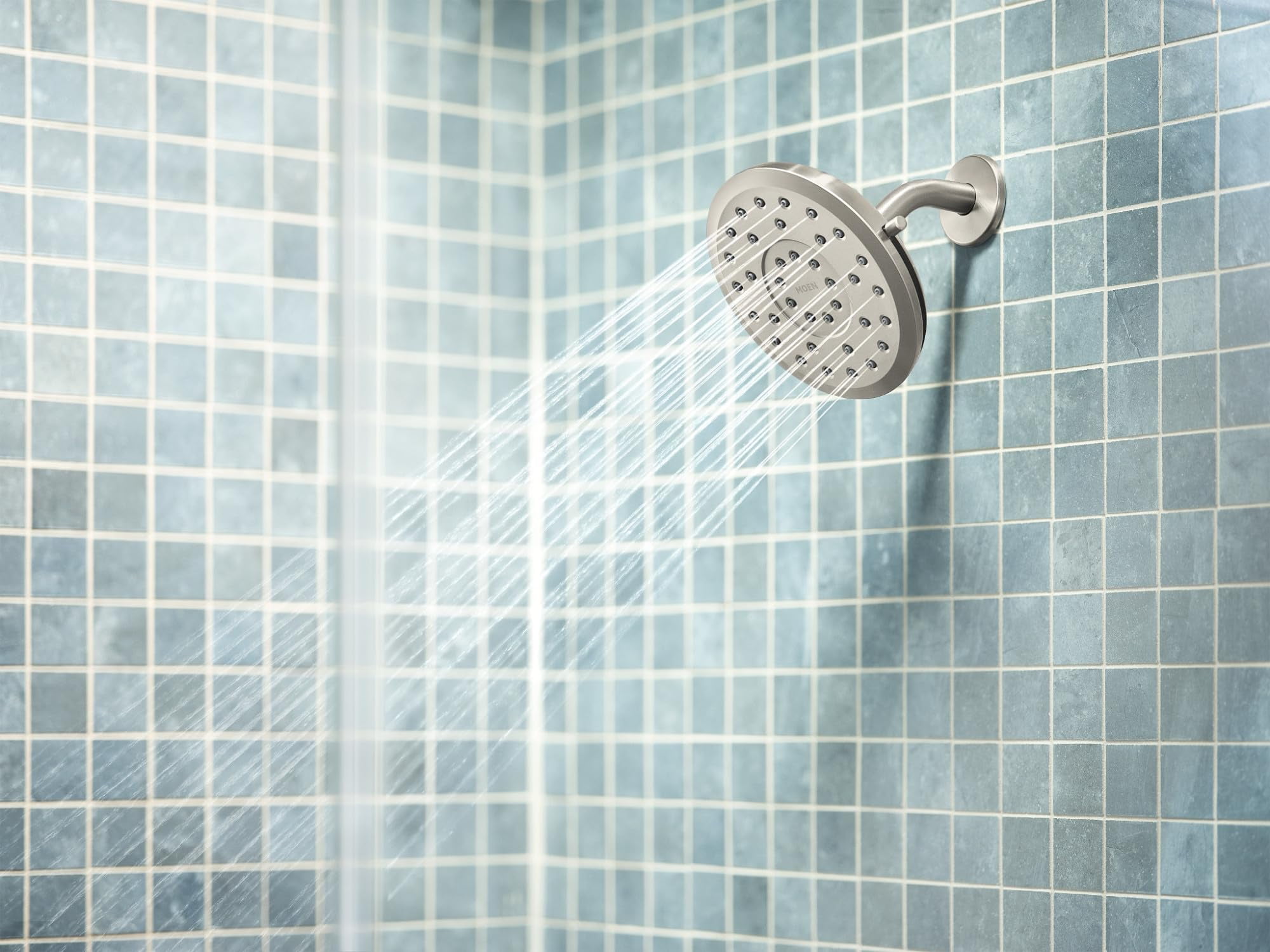 Moen Verso Eco-Performance Infiniti Dial Round Rain Shower Head, 6-Inch Diameter Spray Head, Spot Resist Nickel, 220R6EPSRN