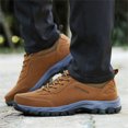 thumbnail image 2 of Dakaela Men's Low Top Hiking Shoes Waterproof Anti Slip Running Sneakers for Trailing Camping Brown 8.5, 2 of 7