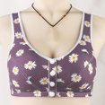 thumbnail image 3 of JGTDBPO Front Button Bra For Women No Underwire Extra-Elastic High Support Soft Cup Everyday Sleep Bra Push Up Front Snaps Bras Front Closure Plus Size Sports Bras For Women Girls, 3 of 4