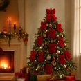 thumbnail image 7 of Velvet Bows for Christmas Tree for Wreaths Indoor Outdoor Easy Hanging for Window Stairs Porch Xmas Decoration Party Supplies Car Bow Wine, 7 of 7