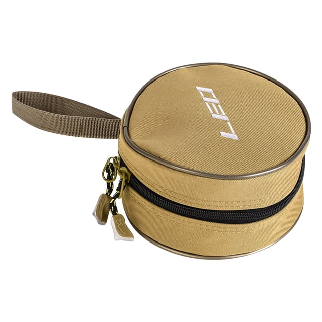 Portable Fishing Bag for Outdoor Use Made of Polyester Khaki Color Safe and Durable 7.87 Inches