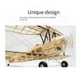 thumbnail image 2 of RC Airplanes Model Scale 980mm Mini Wood Building Kit DIY Electric Aircraft RC Flying Toy, 2 of 8