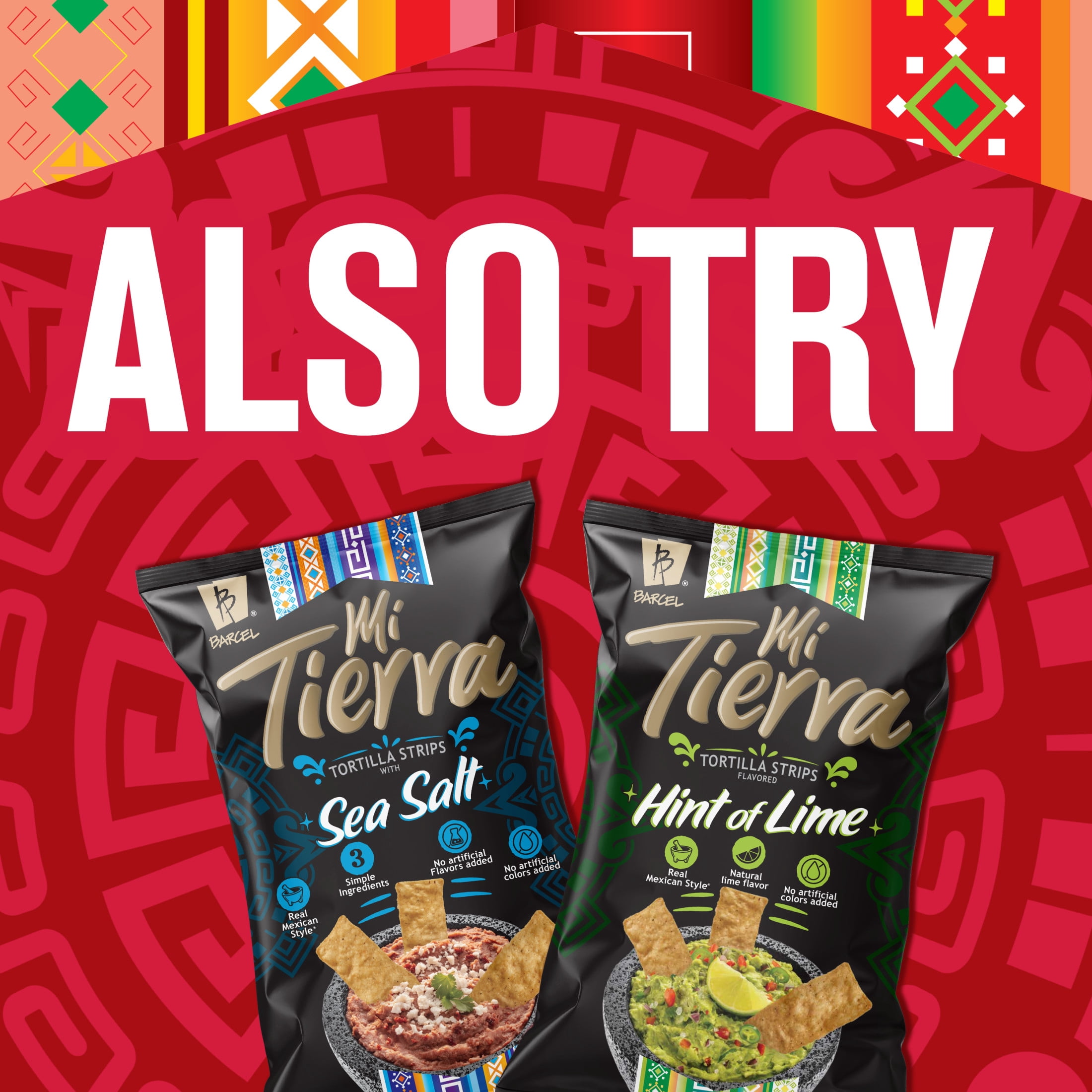 Barcel Mi Tierra Pico de Gallo 9.9 oz Bag, Tomato, Onion, Lime and Chili Pepper Tortilla Chip Strips