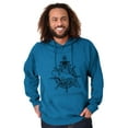 thumbnail image 5 of Nautical Whale Wheel Spiritual Animal Hoodie Sweatshirt Women Men Brisco Brands 5X, 5 of 6